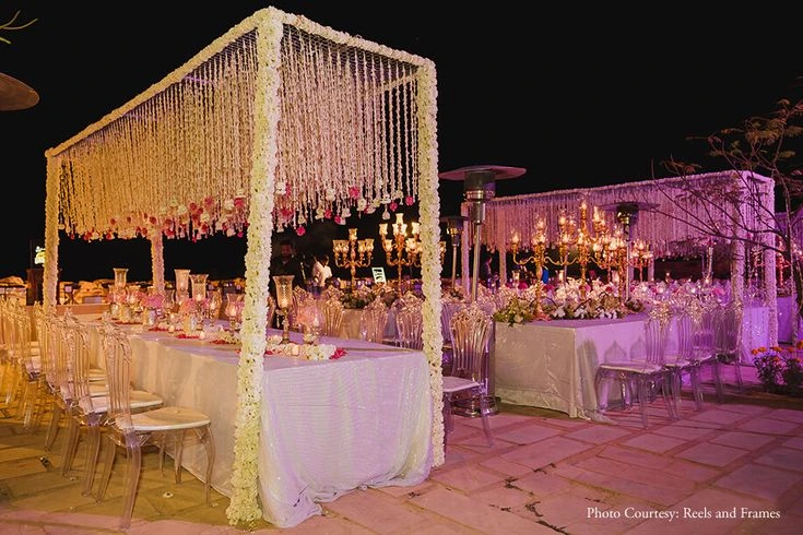 Wedding reception decorations dinner